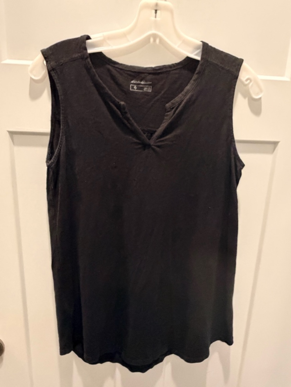 Eddie Bauer Black Sleeveless Top Small Casual Lightweight Tank Womens S